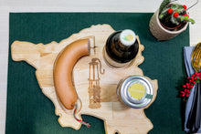 Lade das Bild in den Galerie-Viewer, Saarlandbrett aus Holz - Bergmanns Edition mit Sämpf