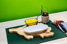 Lade das Bild in den Galerie-Viewer, Saarlandbrett aus Holz - Currywurst & Pommes Edition