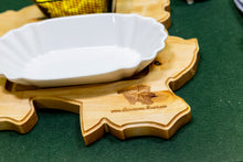 Lade das Bild in den Galerie-Viewer, Saarlandbrett aus Holz - Currywurst & Pommes Edition