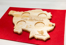 Lade das Bild in den Galerie-Viewer, Saarlandbrett aus Holz - Adventskranz "Frohe Weihnachde"