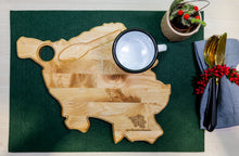 Lade das Bild in den Galerie-Viewer, Saarlandbrett aus Holz - Frühstücks Edition Löffel mit Tasse