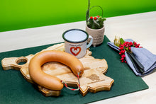 Lade das Bild in den Galerie-Viewer, Saarlandbrett aus Holz - Frühstücks Edition Löffel mit Tasse