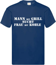 Lade das Bild in den Galerie-Viewer, T-Shirt - Mann mit Grill