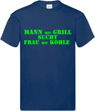 Lade das Bild in den Galerie-Viewer, T-Shirt - Mann mit Grill