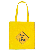 Lade das Bild in den Galerie-Viewer, Einkaufstasche - Bier on Bord (in 8 Farbvarianten)