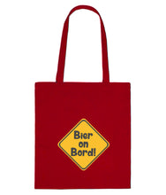 Lade das Bild in den Galerie-Viewer, Einkaufstasche - Bier on Bord (in 8 Farbvarianten)