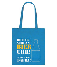 Lade das Bild in den Galerie-Viewer, Einkaufstasche - Ohleck schunn Bier Uhr (in 7 Farbvarianten)