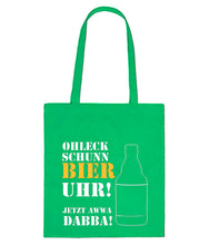 Lade das Bild in den Galerie-Viewer, Einkaufstasche - Ohleck schunn Bier Uhr (in 7 Farbvarianten)