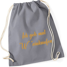 Lade das Bild in den Galerie-Viewer, Gymbag - Weinkaufen (in 13 Farben)