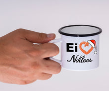 Lade das Bild in den Galerie-Viewer, Emaille Tasse - Ei <3 Nikloos