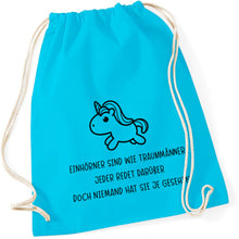 Lade das Bild in den Galerie-Viewer, Gymbag - Einhorn (in 13 Farben)