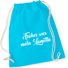 Lade das Bild in den Galerie-Viewer, Gymbag - Früher war mehr Lametta (in 13 Farben)