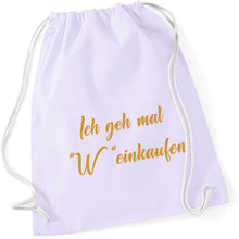 Lade das Bild in den Galerie-Viewer, Gymbag - Weinkaufen (in 13 Farben)