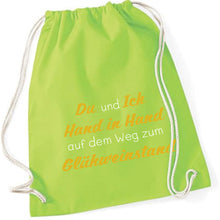 Lade das Bild in den Galerie-Viewer, Gymbag - Hand in Hand zum Glühweinstand (in 13 Farben)