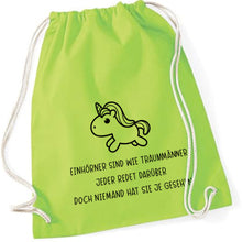 Lade das Bild in den Galerie-Viewer, Gymbag - Einhorn (in 13 Farben)