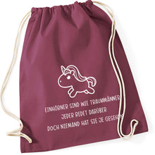 Lade das Bild in den Galerie-Viewer, Gymbag - Einhorn (in 13 Farben)
