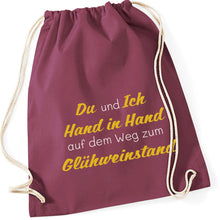 Lade das Bild in den Galerie-Viewer, Gymbag - Hand in Hand zum Glühweinstand (in 13 Farben)