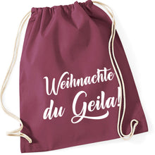 Lade das Bild in den Galerie-Viewer, Gymbag - Weihnachte du Geila! (in 13 Farben)