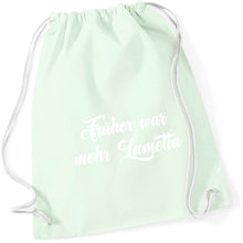 Lade das Bild in den Galerie-Viewer, Gymbag - Früher war mehr Lametta (in 13 Farben)