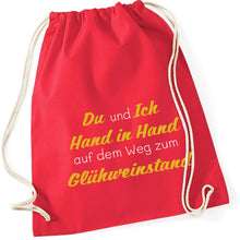 Lade das Bild in den Galerie-Viewer, Gymbag - Hand in Hand zum Glühweinstand (in 13 Farben)
