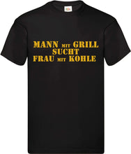 Lade das Bild in den Galerie-Viewer, T-Shirt - Mann mit Grill