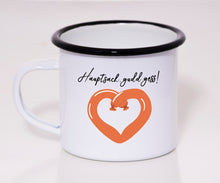 Lade das Bild in den Galerie-Viewer, Emaille Tasse - Hauptsach Gudd Gess