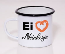 Lade das Bild in den Galerie-Viewer, Emaille Tasse - Ei <3 Neinkerje