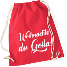 Lade das Bild in den Galerie-Viewer, Gymbag - Weihnachte du Geila! (in 13 Farben)
