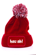Lade das Bild in den Galerie-Viewer, Beanie Bommelmütze - hau ab!
