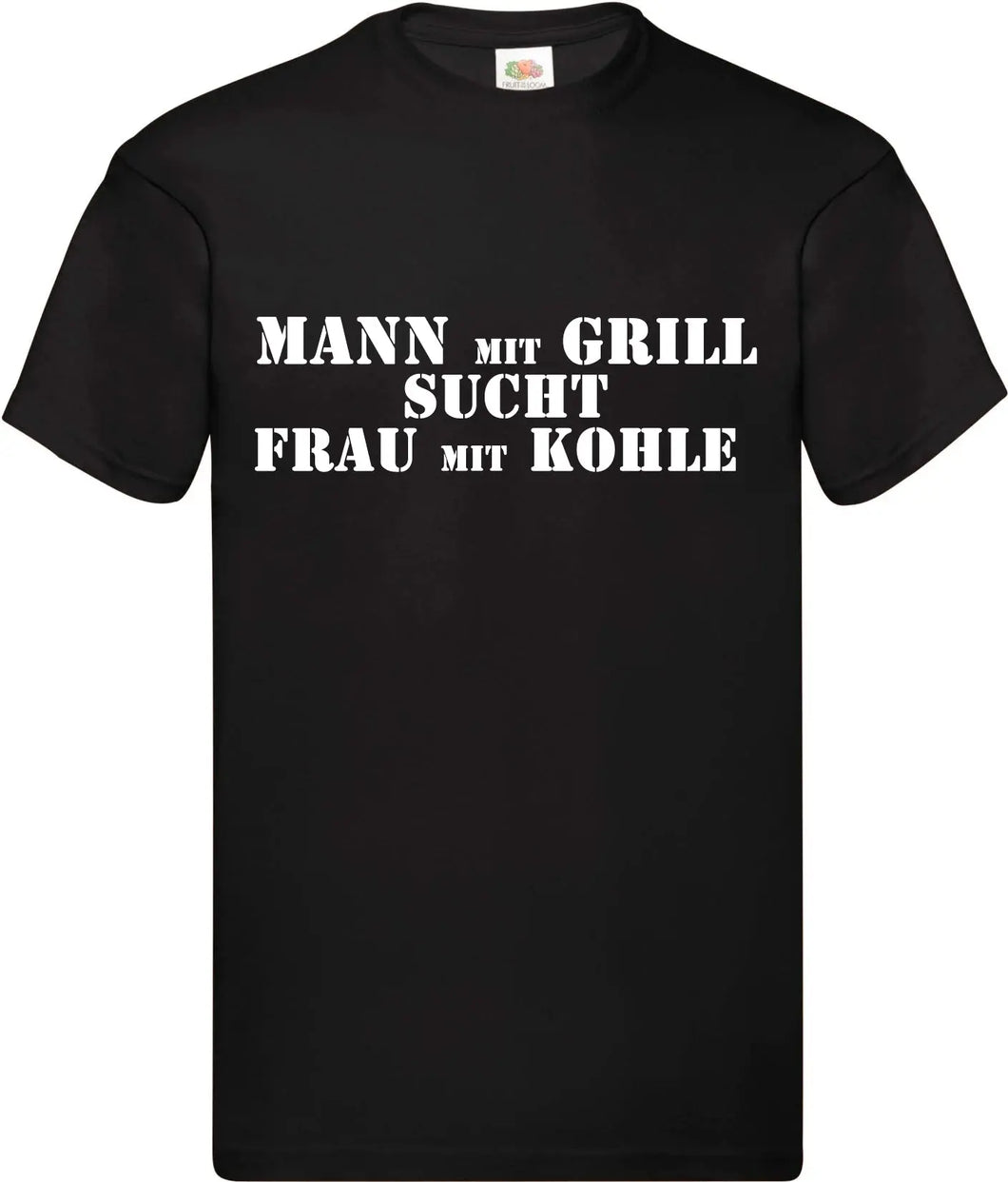 T-Shirt - Mann mit Grill