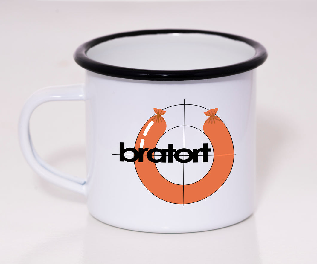 Emaille Tasse - Bratort