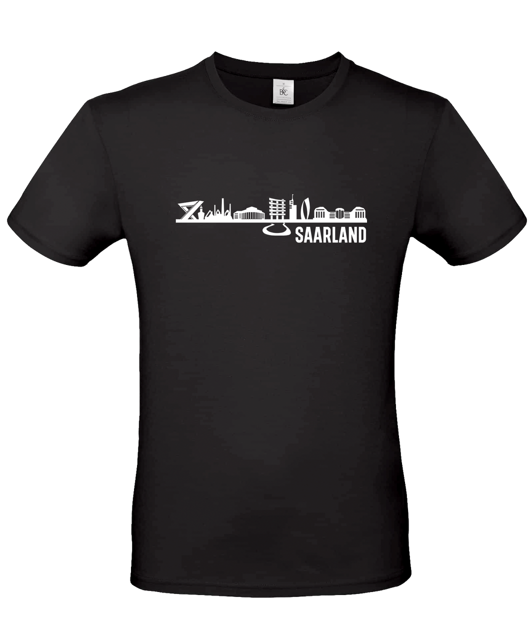 T-Shirt Skyline Saarland Blockschrift